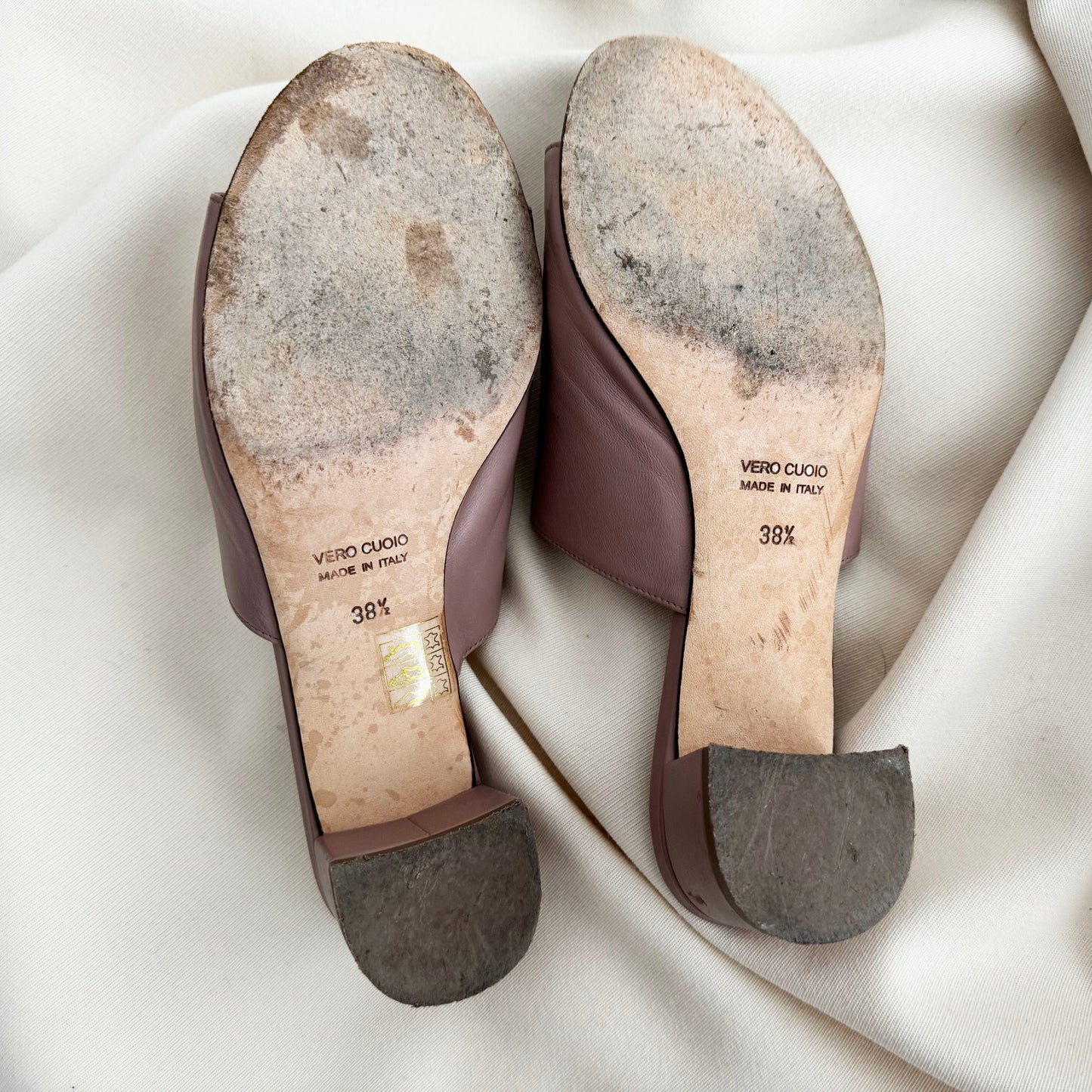 GravityPope Mules in Ballet Pink, size 38.5