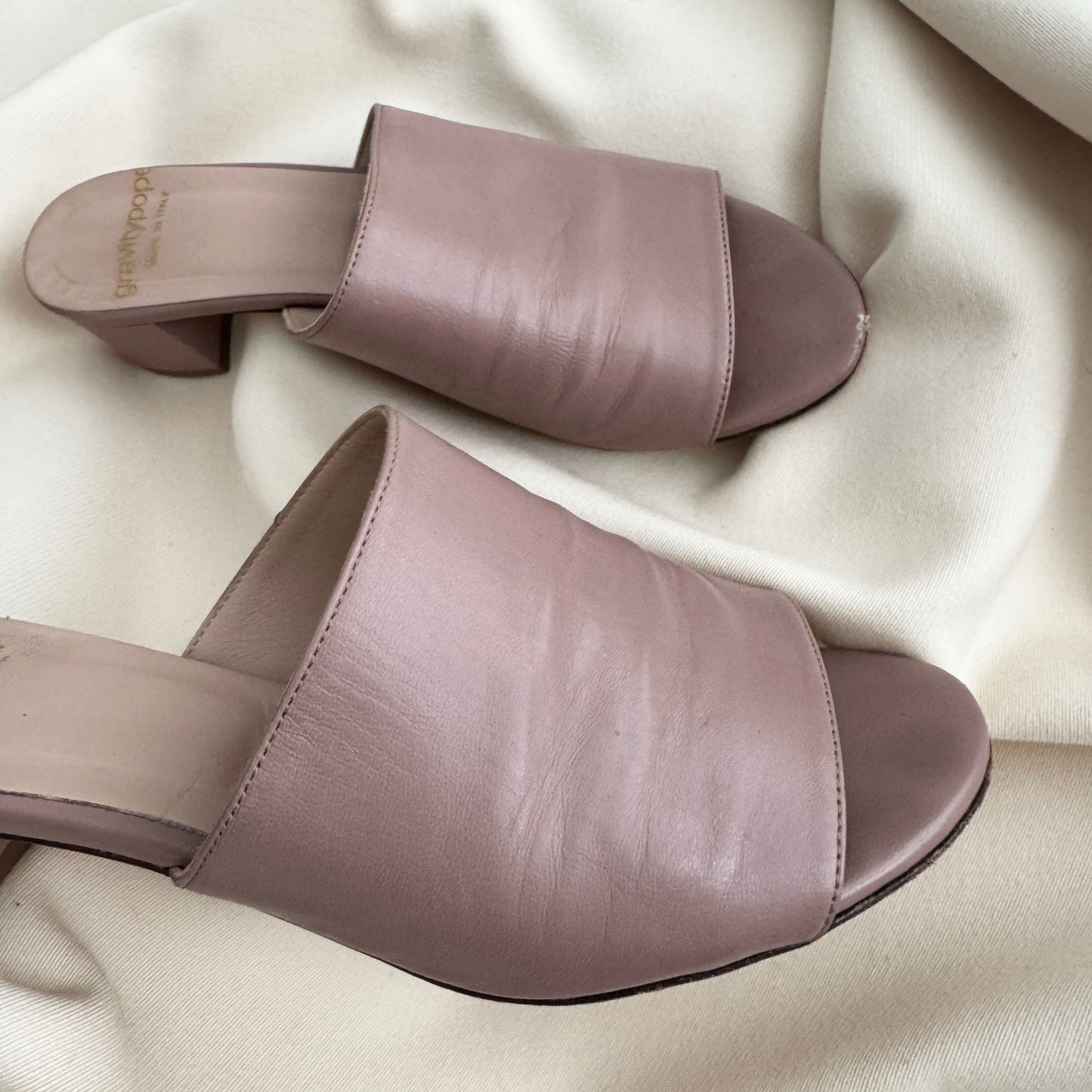 GravityPope Mules in Ballet Pink, size 38.5