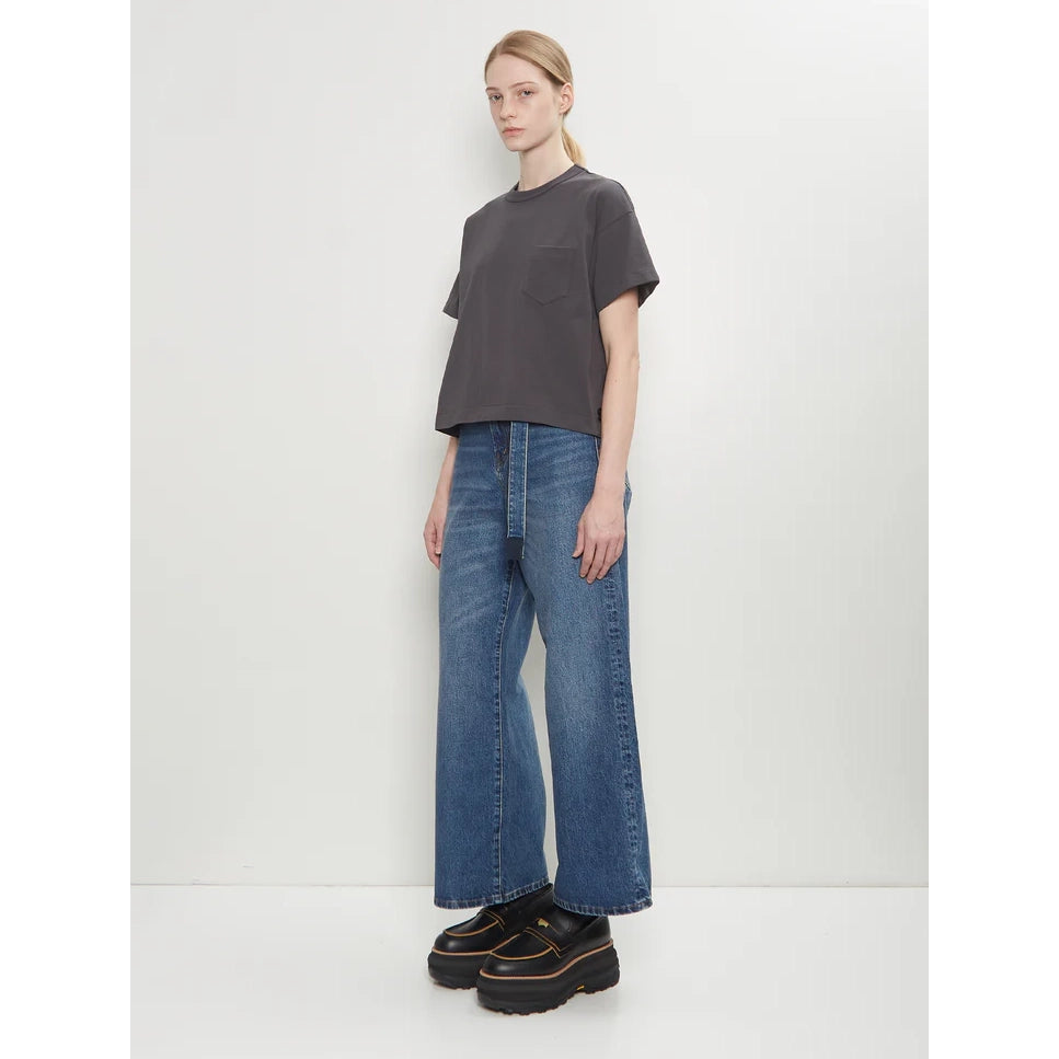 Sacai x Levi's Wide Leg Jeans in Blue, size 00 (size 27/30)