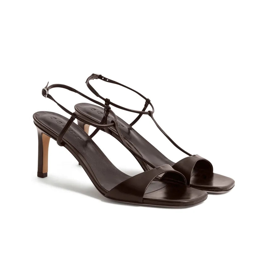 Soeur "Cecilie" Leather Sandals in Brown, size 37