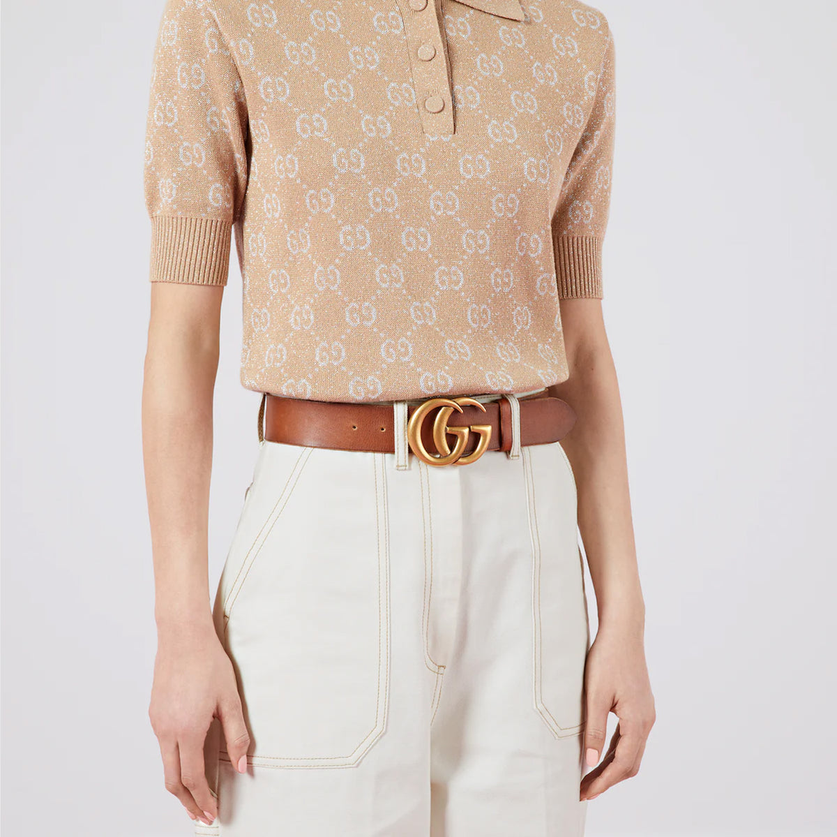 Gucci "Marmont" Belt in Brown, size 95cm