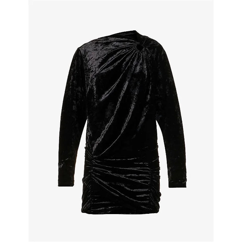 Isabel Marant "Guila" Black Velvet Mini Dress, size 36 (fits like size 2)