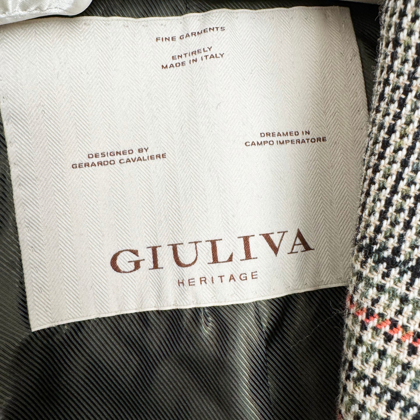 Giuliva Heritage Checked "Elena" Blazer, size 38 (size small)