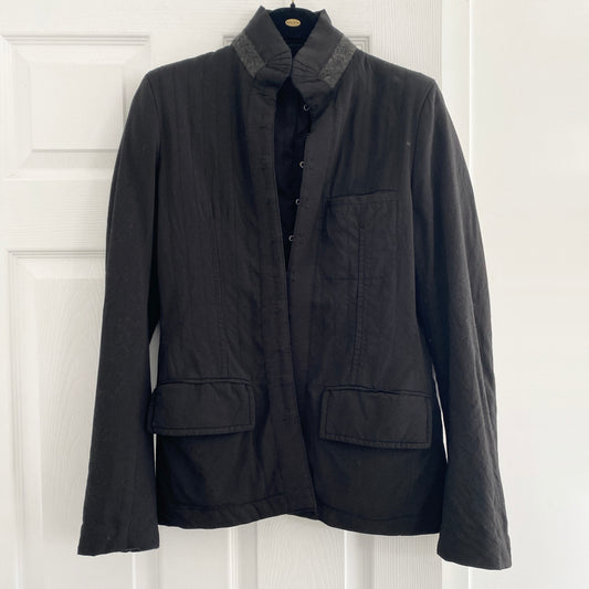 Haider Ackermann Hook-Front Black Jacket, size 40