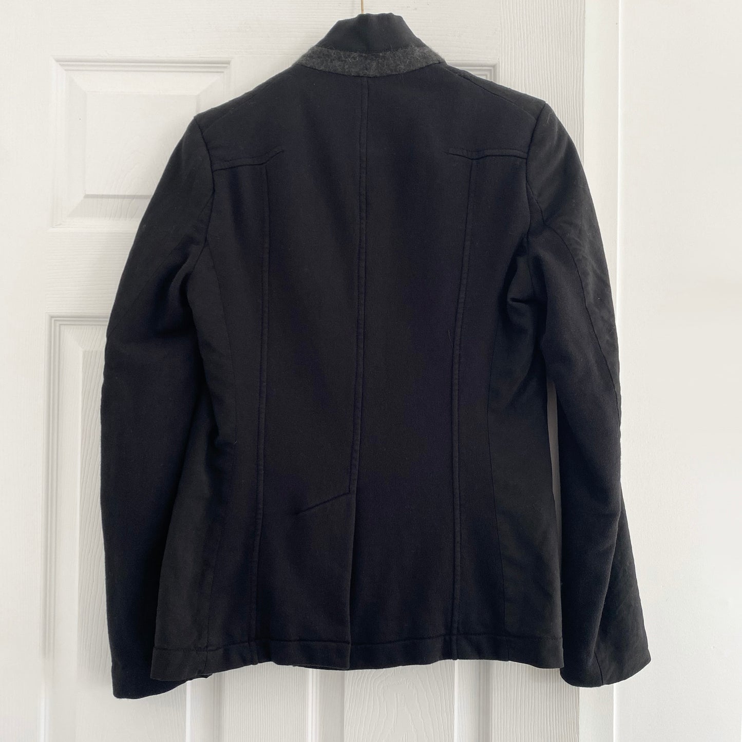 Haider Ackermann Hook-Front Black Jacket, size 40