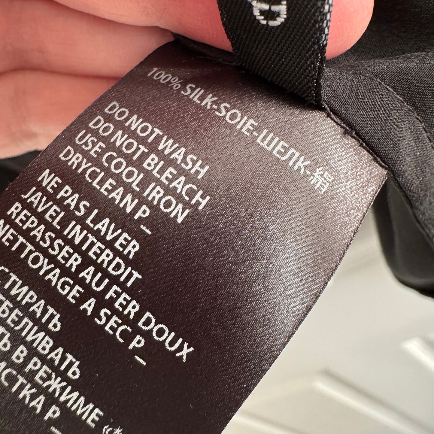 Haider Ackermann Oversize Silk Blouse, size 36 (fits a tall M-XL ish?)