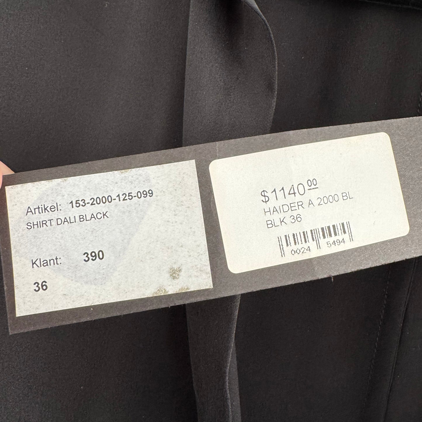 Haider Ackermann Oversize Silk Blouse, size 36 (fits a tall M-XL ish?)