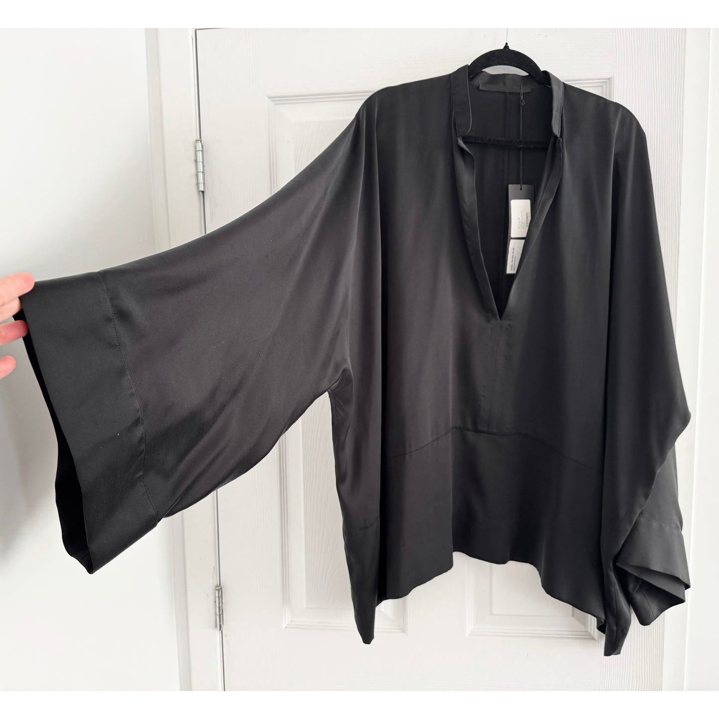 Haider Ackermann Oversize Silk Blouse, size 36 (fits a tall M-XL ish?)