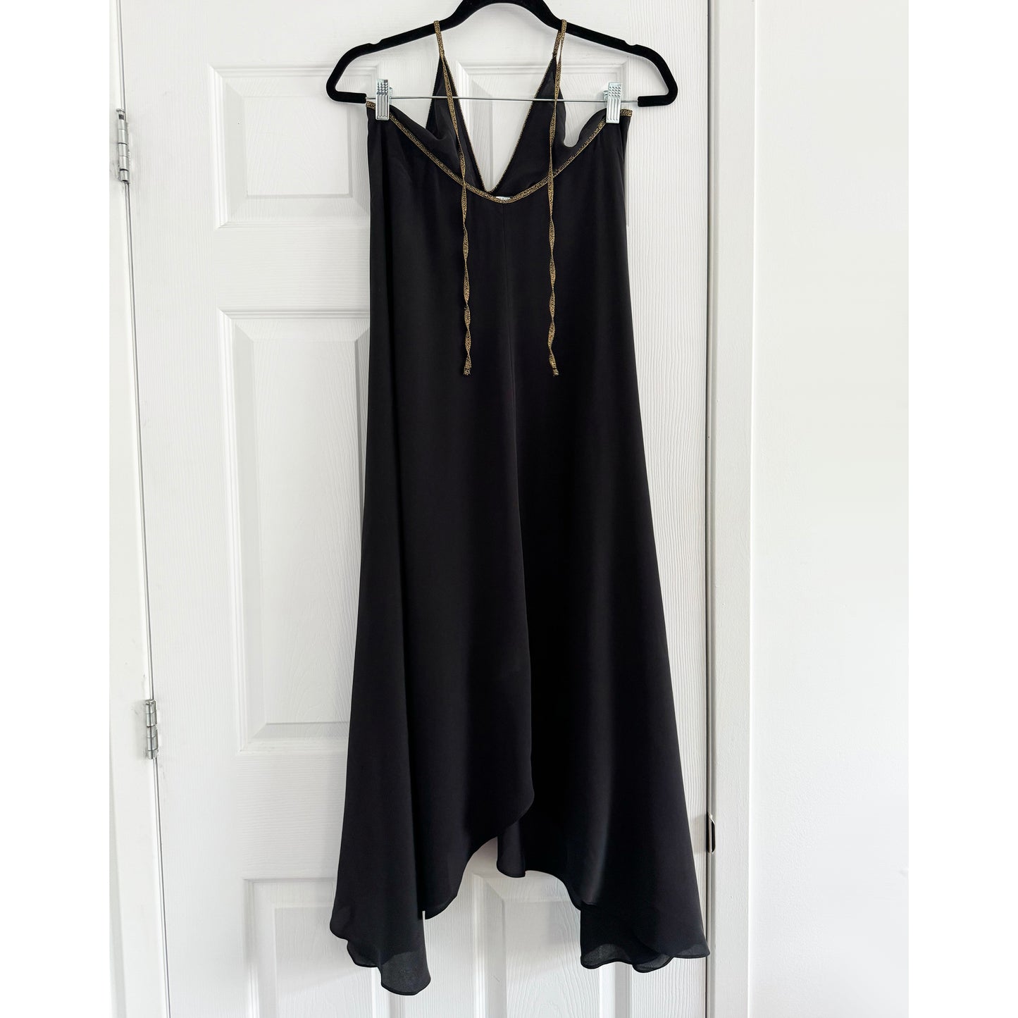 Hansine "Rhodes" Halter Dress in Black, One size Only (fits S-M ish)