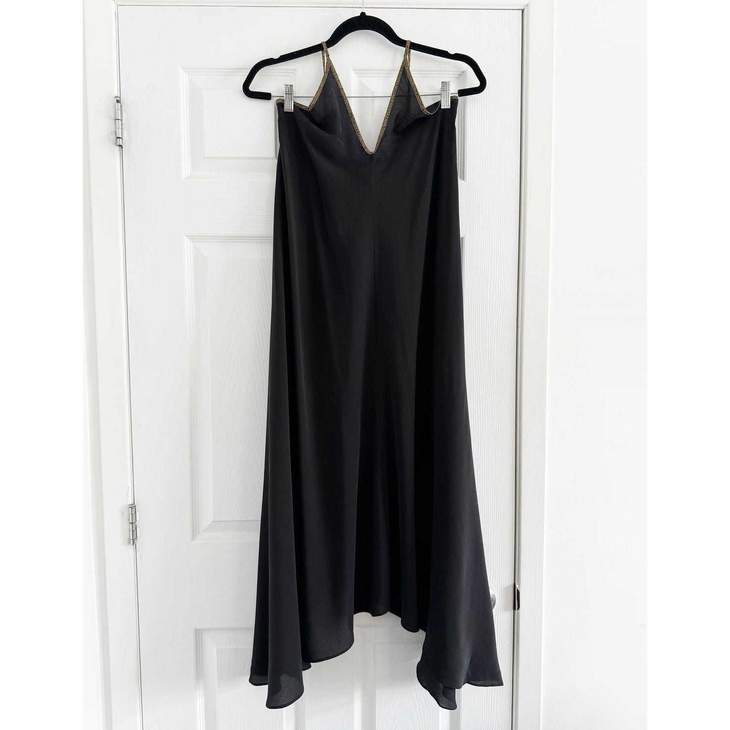 Hansine "Rhodes" Halter Dress in Black, One size Only (fits S-M ish)