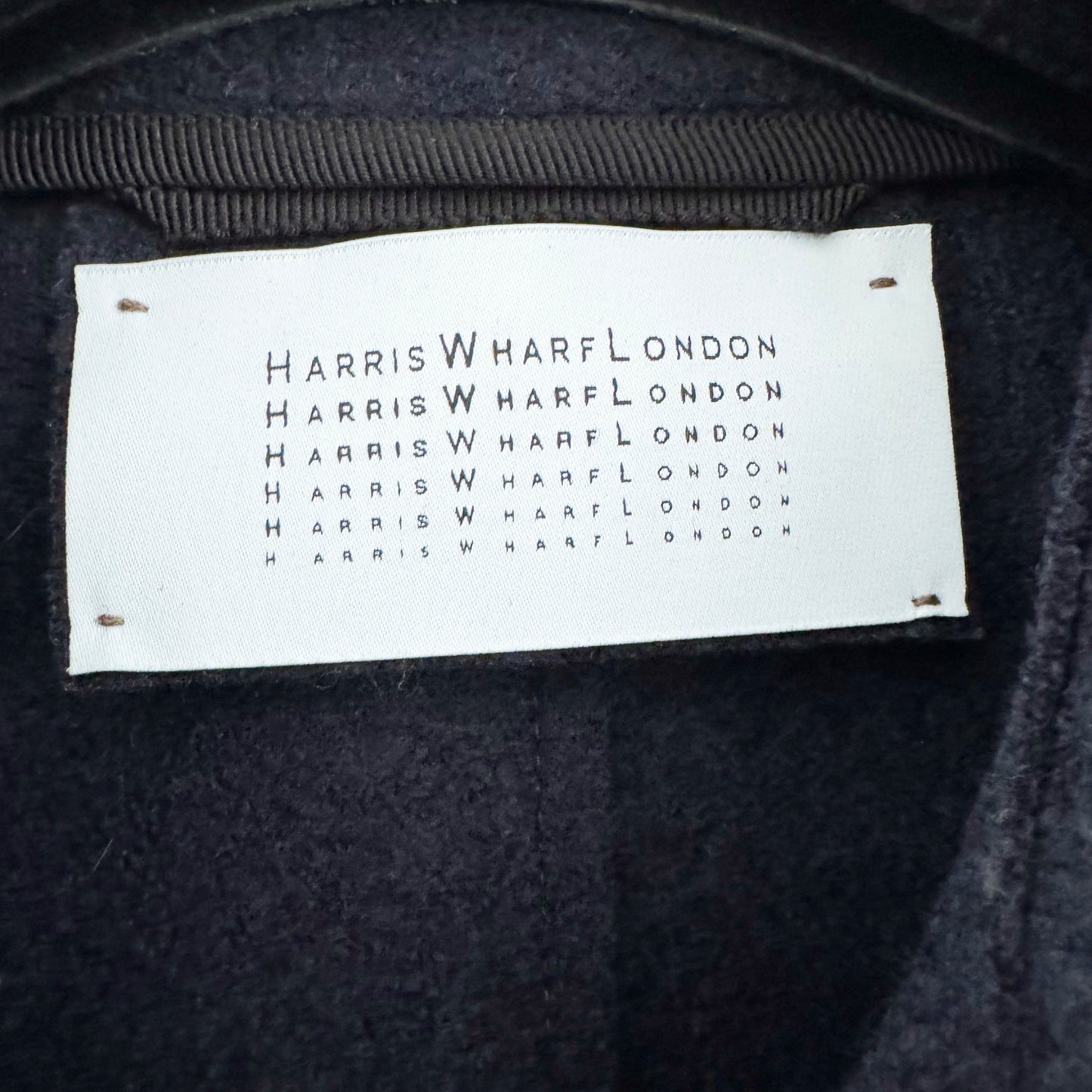 Harris Wharf Pressed Wool Pea Coat in Navy, size 48IT (fits like 10 ish?)