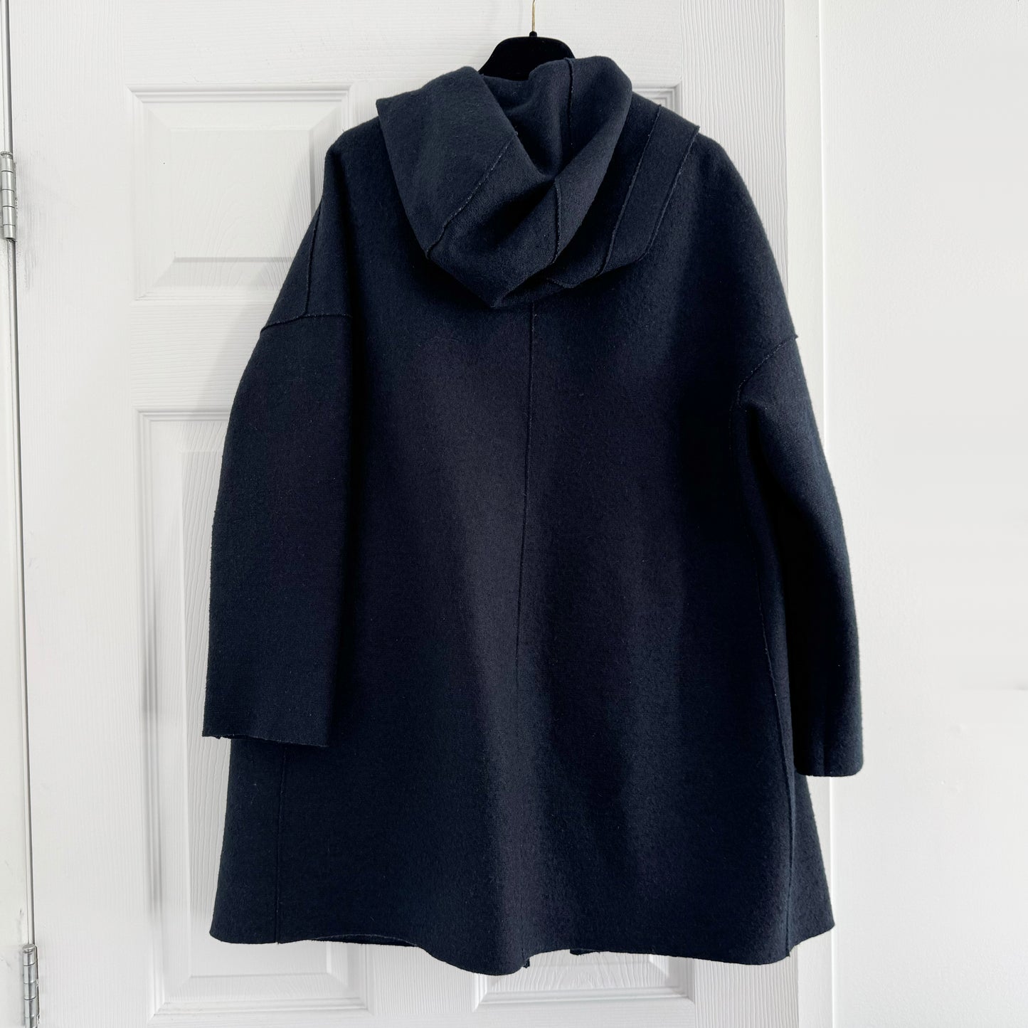 Harris Wharf Pressed Wool Jacket with Hood, size 40IT (fits like size Small)