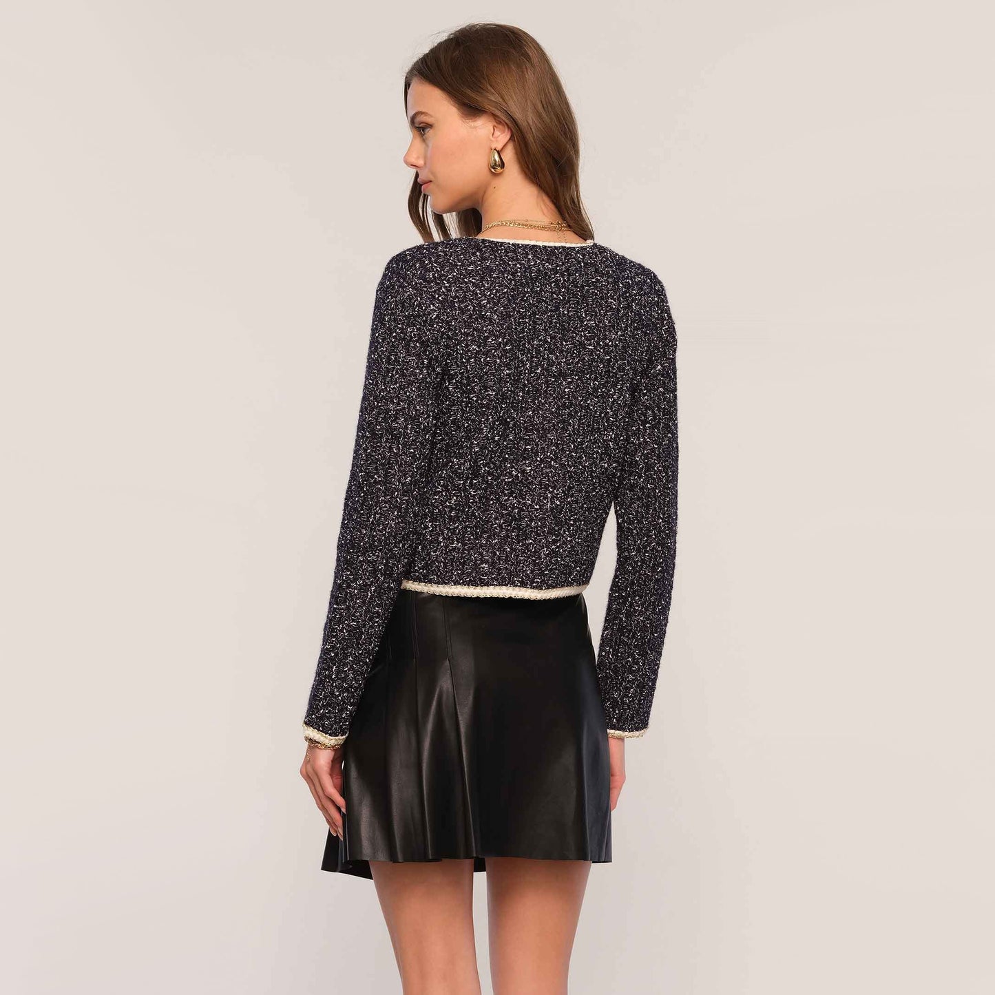 Heartloom "Leo" Cardigan in Indigo, size XS