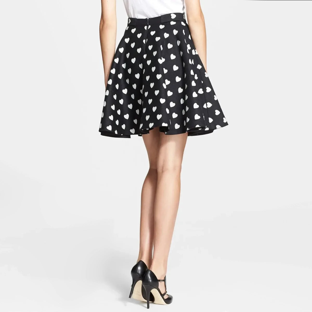 Alice & Olivia Hearts Print Skirt, size 6??