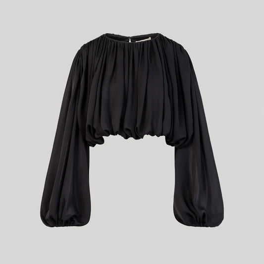 Heirlome "Michele" Top in Black, size Small