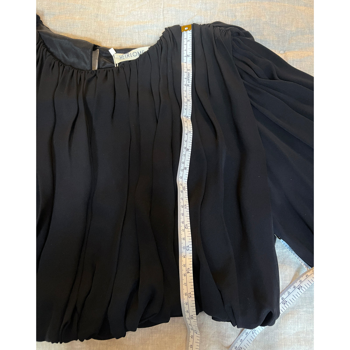 Heirlome "Michele" Top in Black, size Small