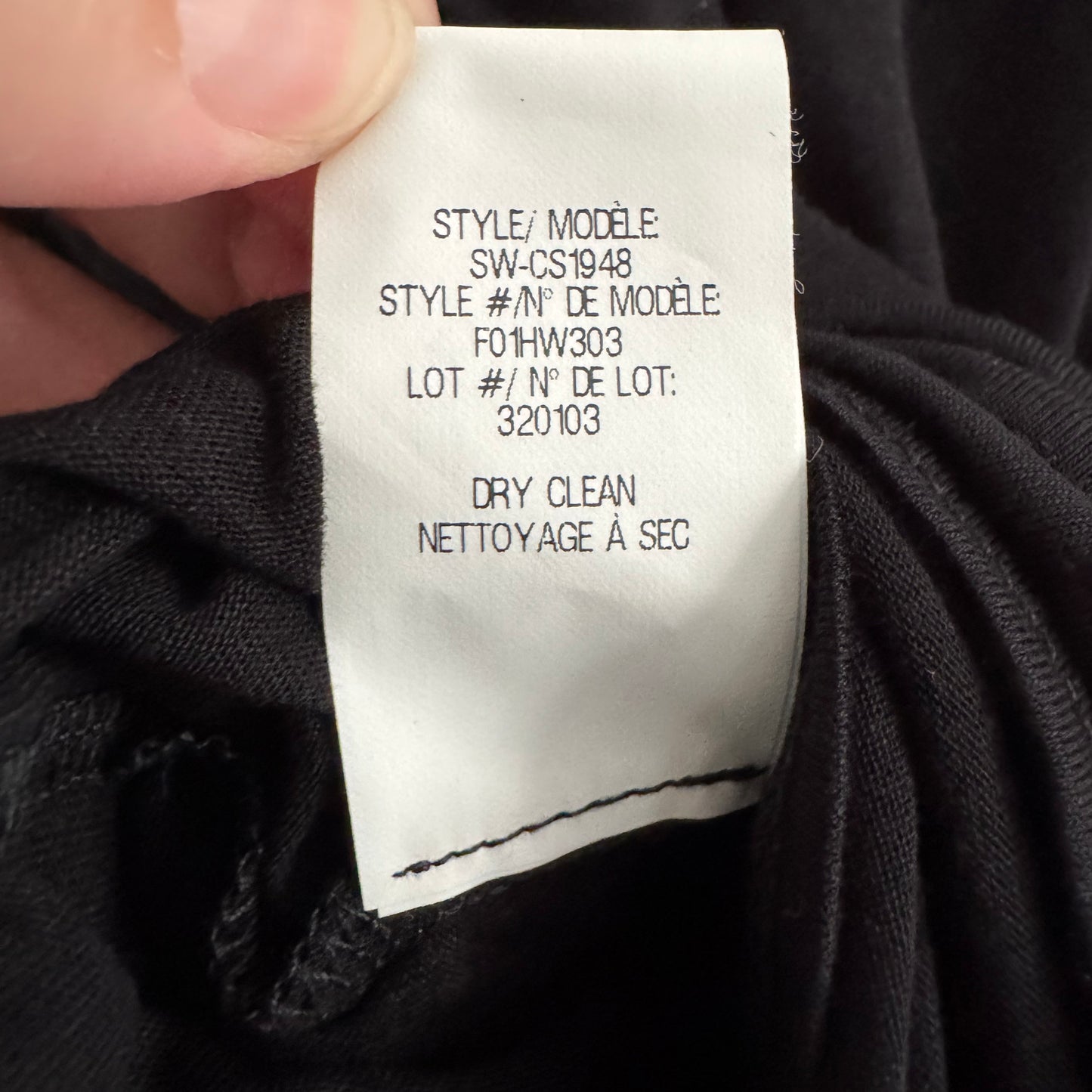 Helmut Lang "Entity" Tencel Jersey Skirt in Black, size Medium