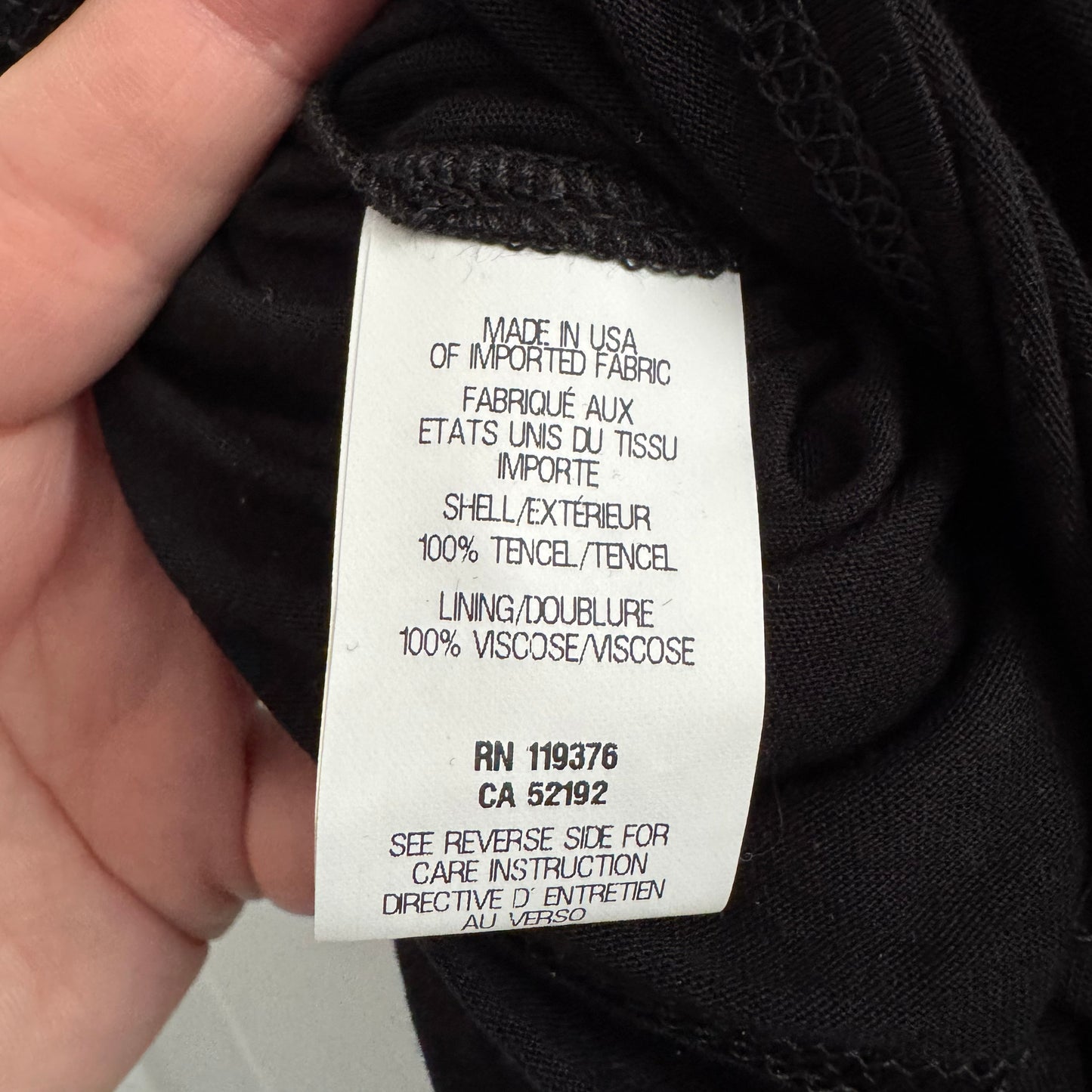 Helmut Lang "Entity" Tencel Jersey Skirt in Black, size Medium