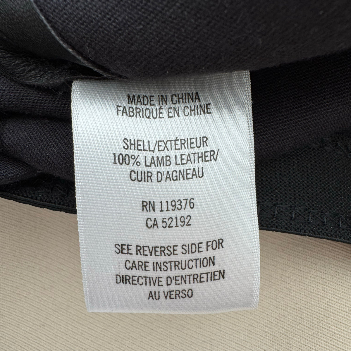 Helmut Lang Leather Leggings in Black, size 6