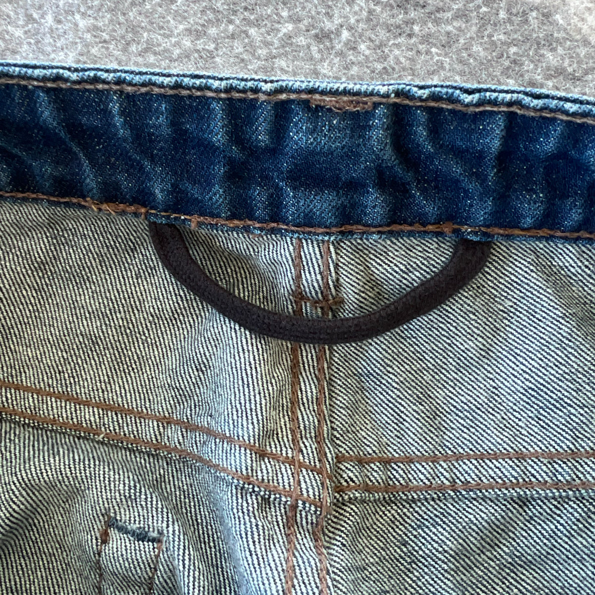 Helmut Lang Wide Leg Jeans in Blue, size 29