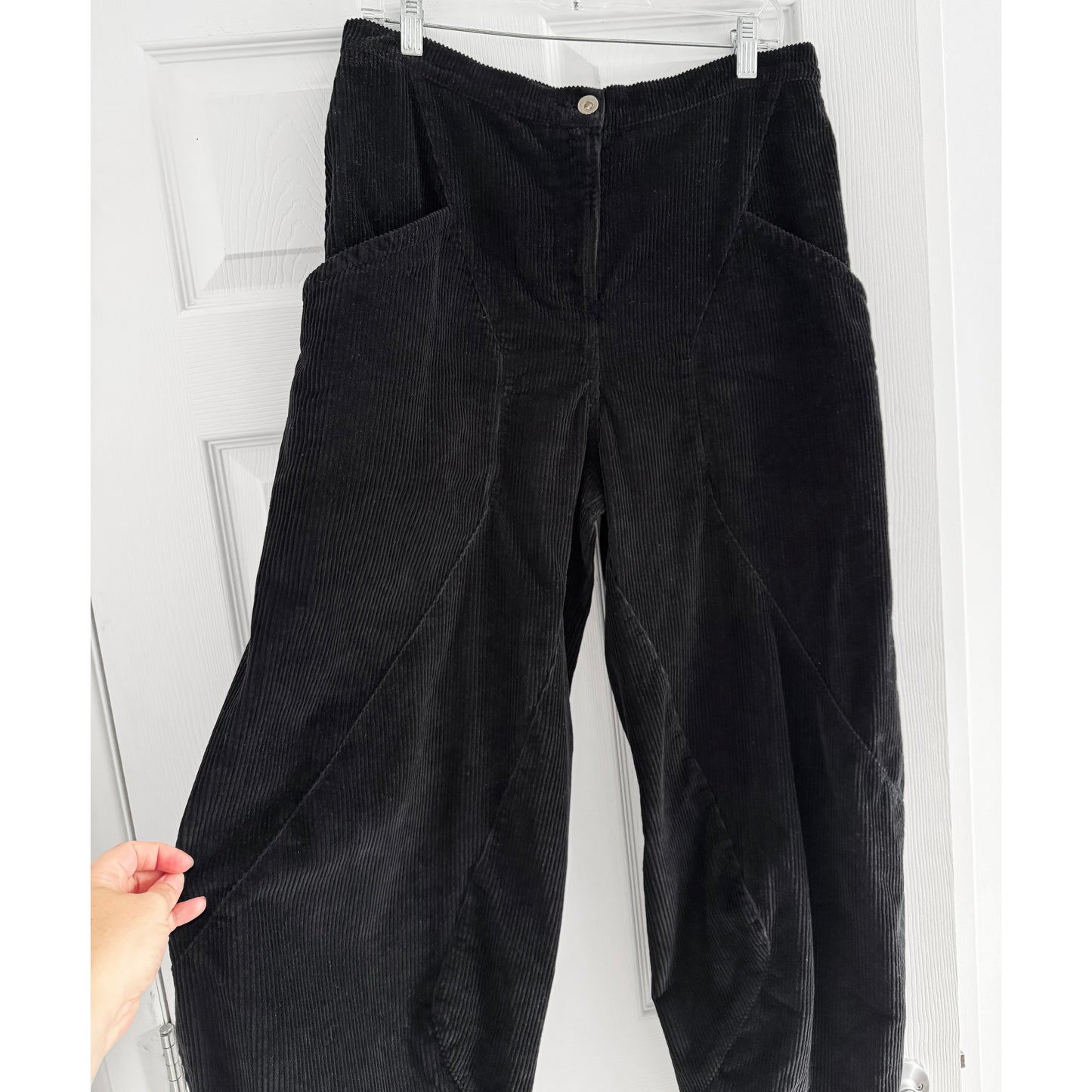 Henrik Vibskov "Digi" Corduroy Pants in Black, size Medium