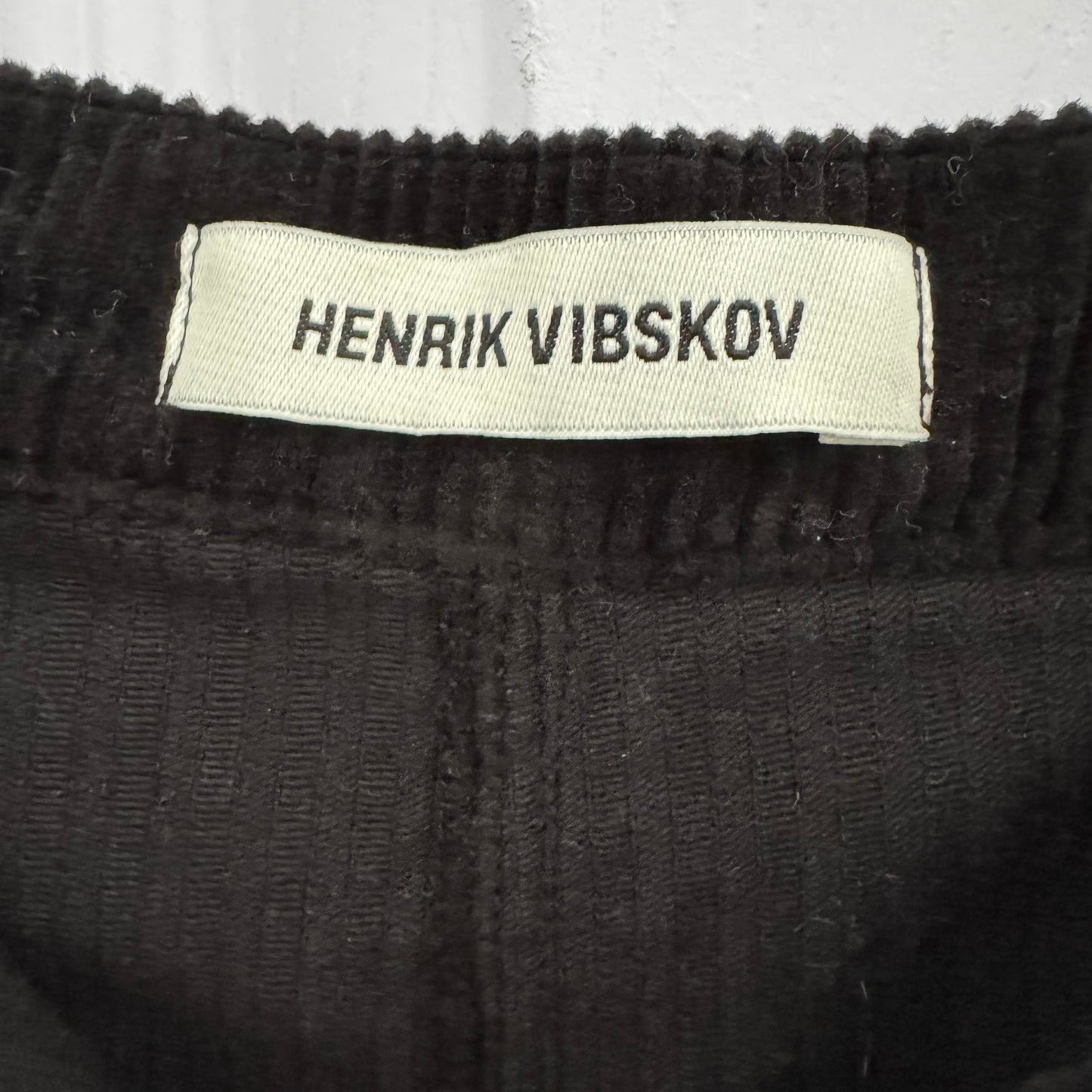 Henrik Vibskov "Digi" Corduroy Pants in Black, size Medium