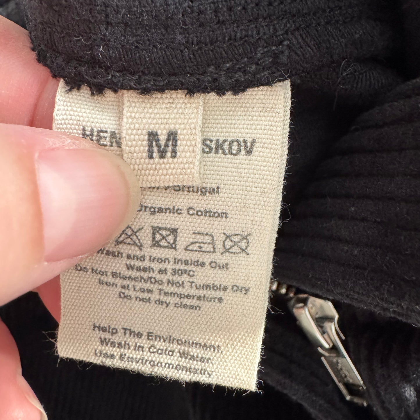 Henrik Vibskov "Digi" Corduroy Pants in Black, size Medium