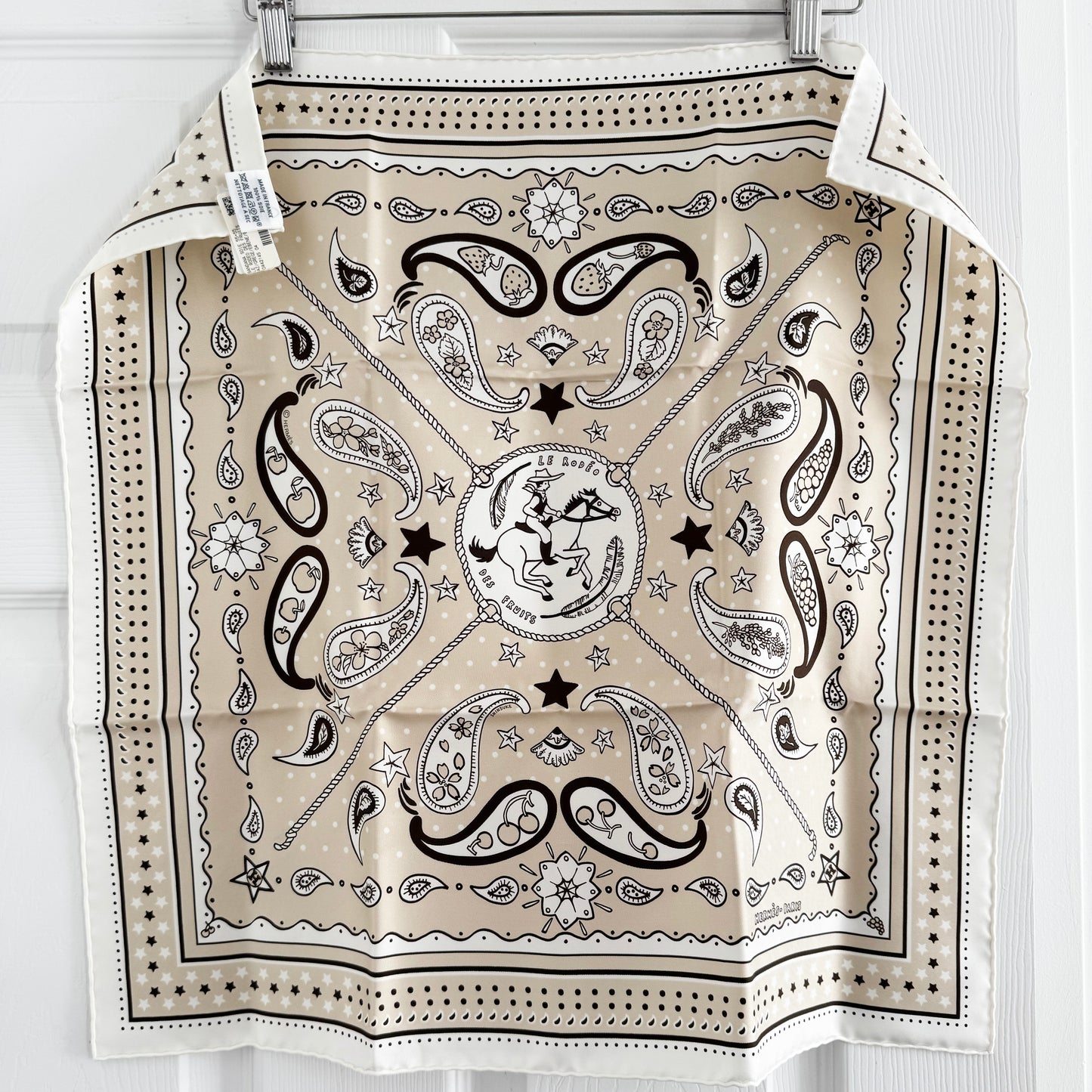 Hermes Le Rodeo des Fruits bandana 55