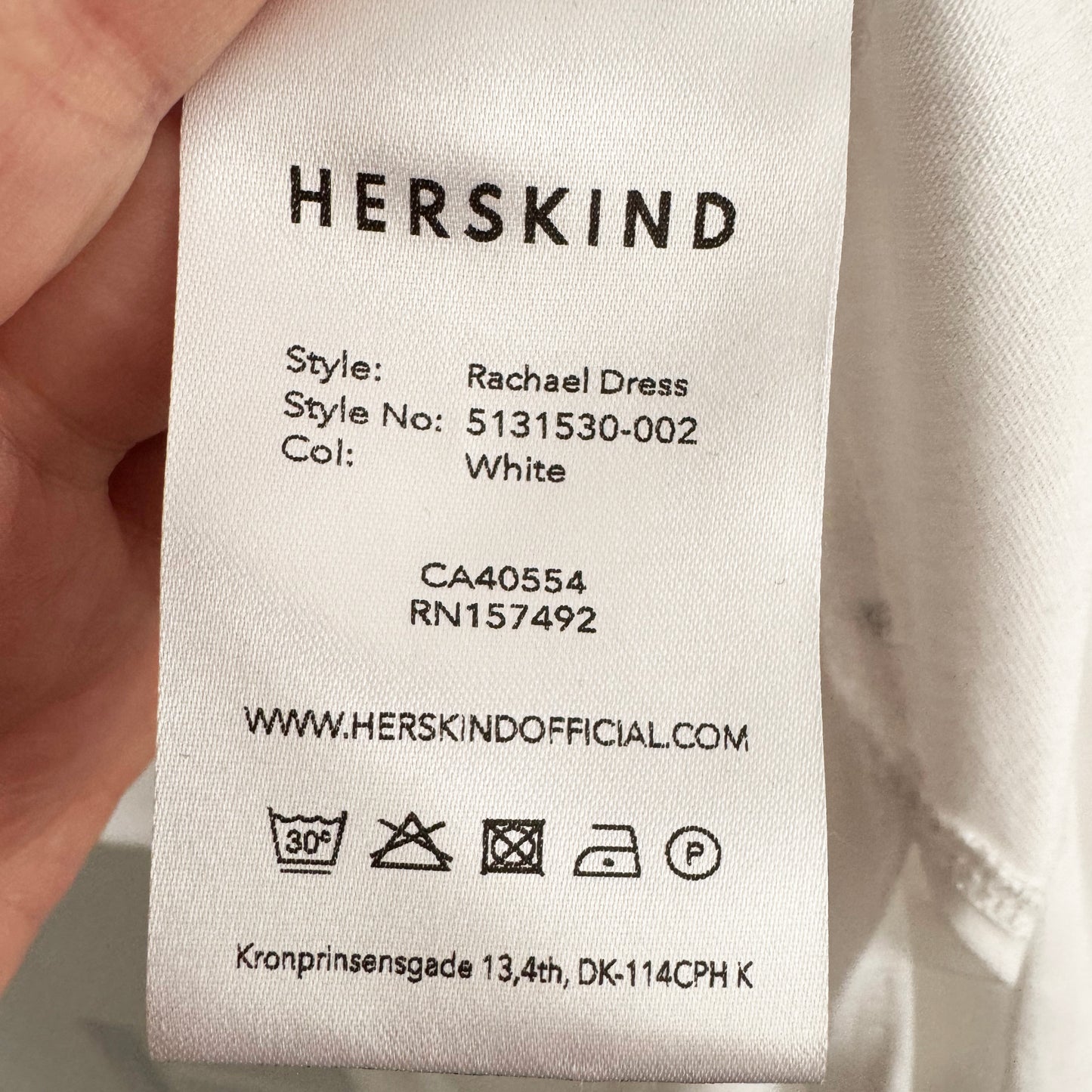 Birgitte Herskind "Rachael" Dress in White, size Medium