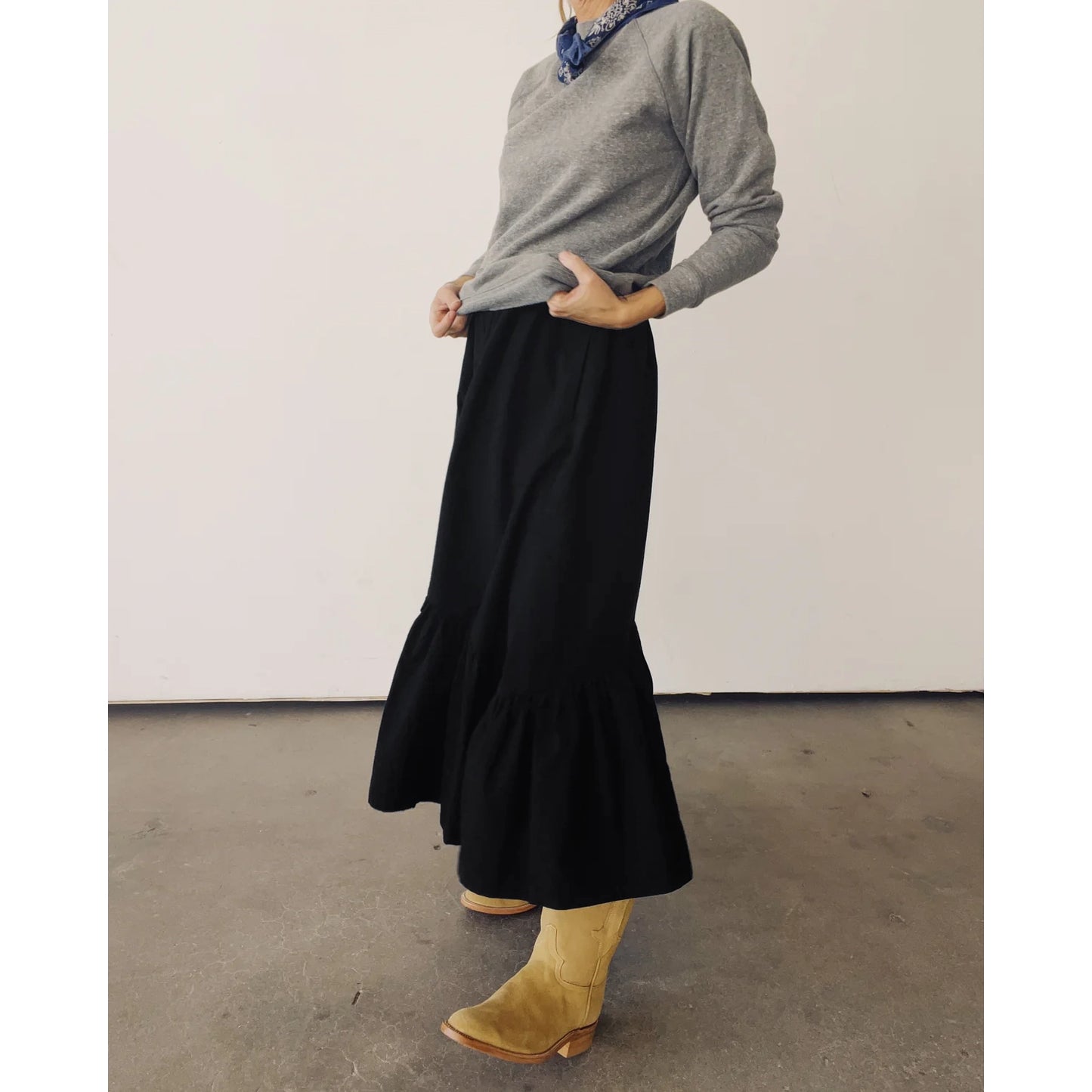 Hey Gang "Ranch" Skirt in Black, size Small