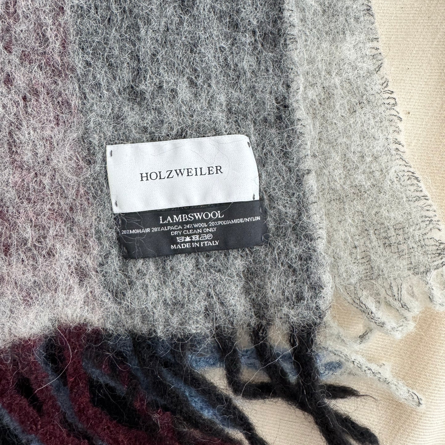 Holzweiler "Fresia" Checked Scarf in Multicolour