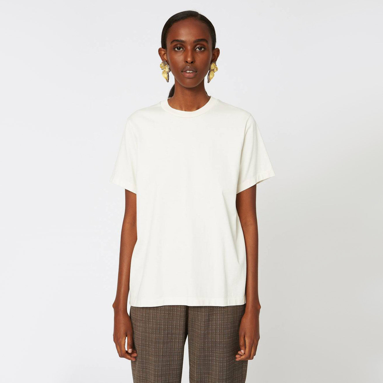 Hope Standard Tee Shirt in Ivory, size 38 (Medium)