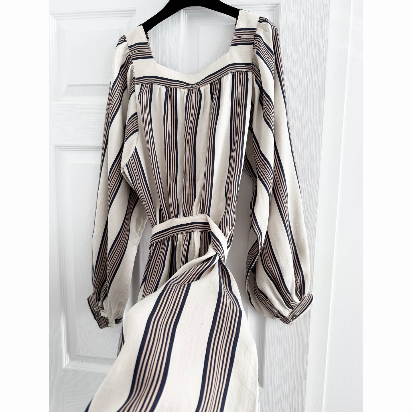 Horses Atelier "Blouson" Striped Maxi Dress in Soleil, size "3" (fits like size small) AS IS