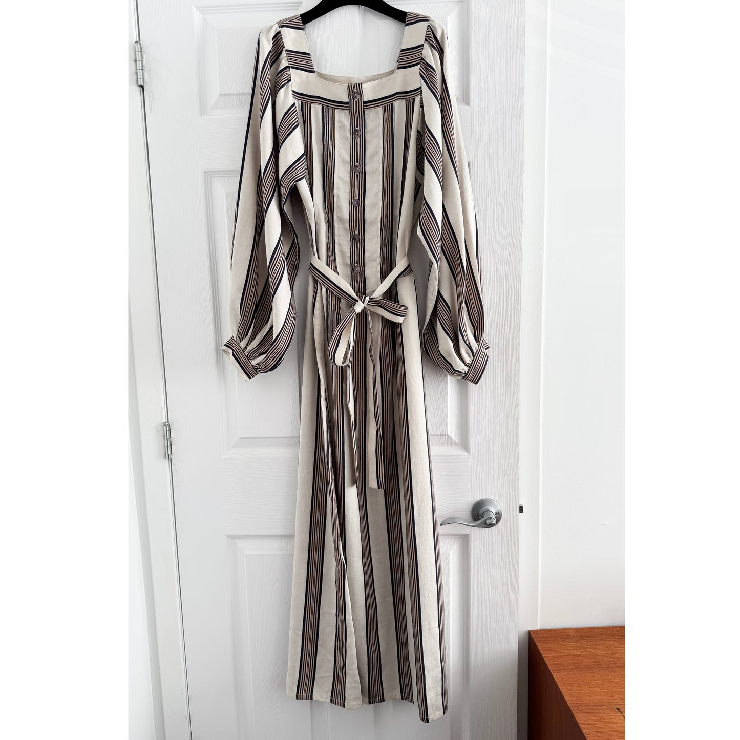 Horses Atelier "Blouson" Striped Maxi Dress in Soleil, size "3" (fits like size small) AS IS