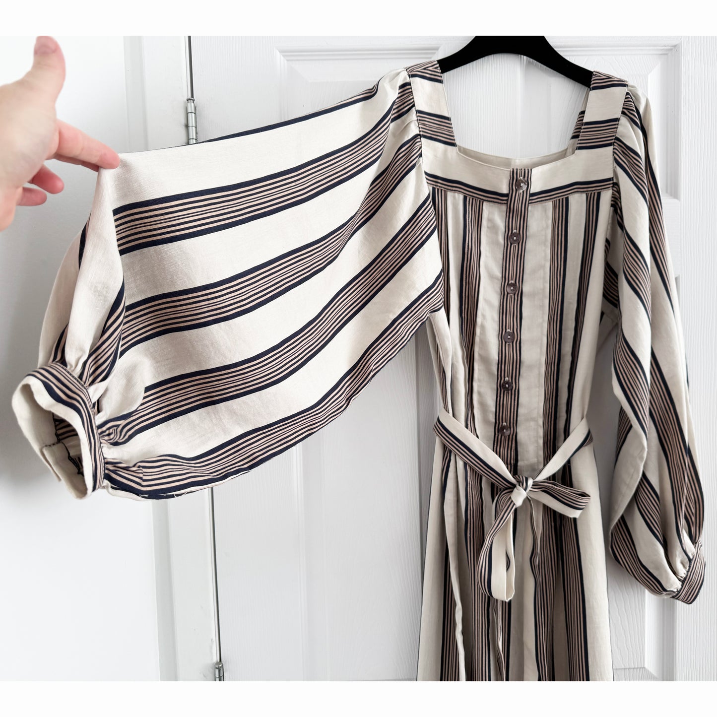 Horses Atelier "Blouson" Striped Maxi Dress in Soleil, size "3" (fits like size small) AS IS