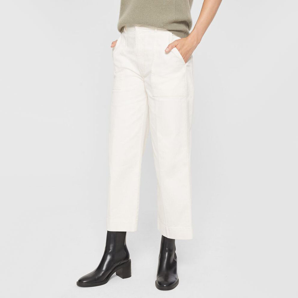 Club Monaco Utility Pant in Ivory, size 8