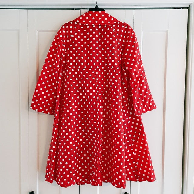 Comme Des Garcons Girl Red Polka Dot Rain Jacket, taille Moyenne