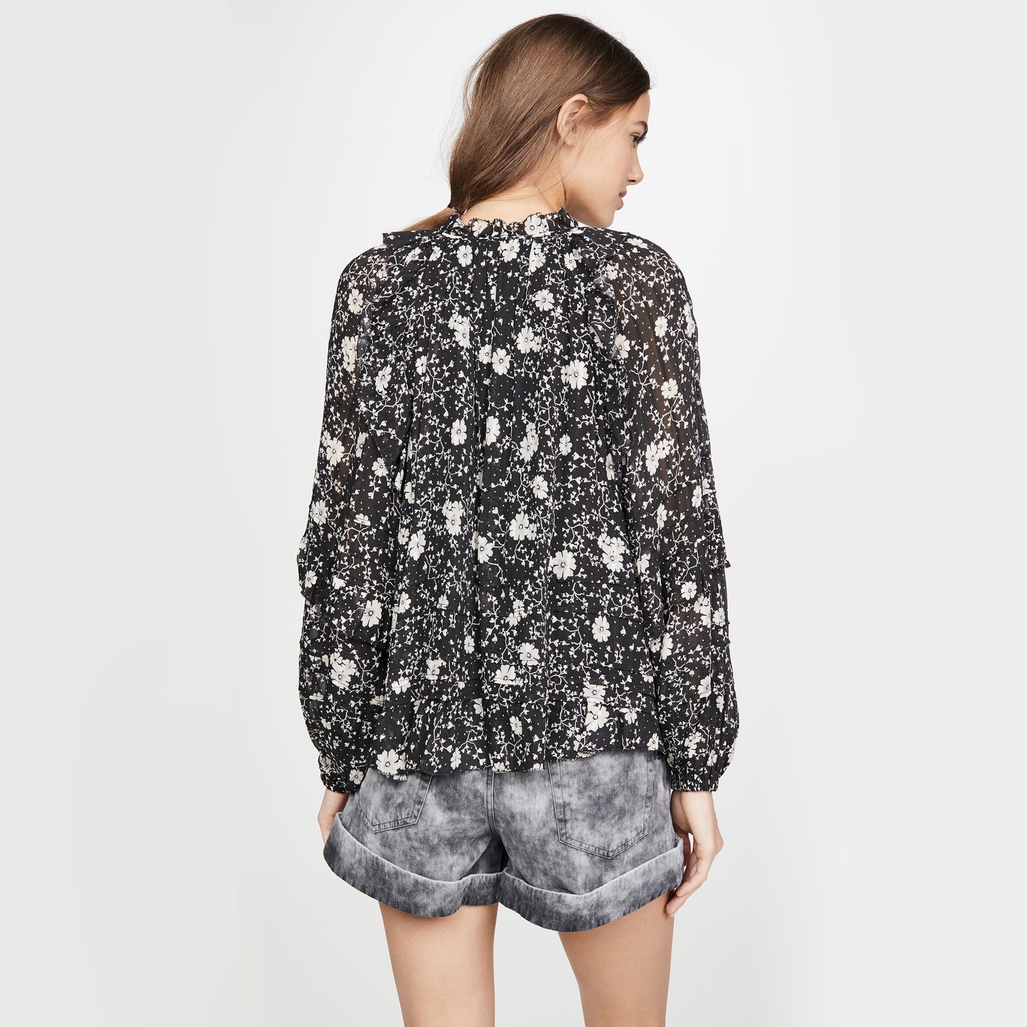 Isabel Marant Etoile "Eyden" Floral Top, size 34 (fits XS/S)