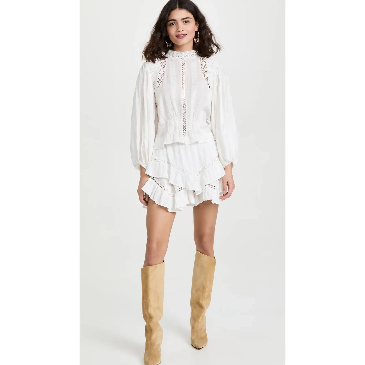 Isabel Marant Etoile "Jassie" Blouse in White, size 34