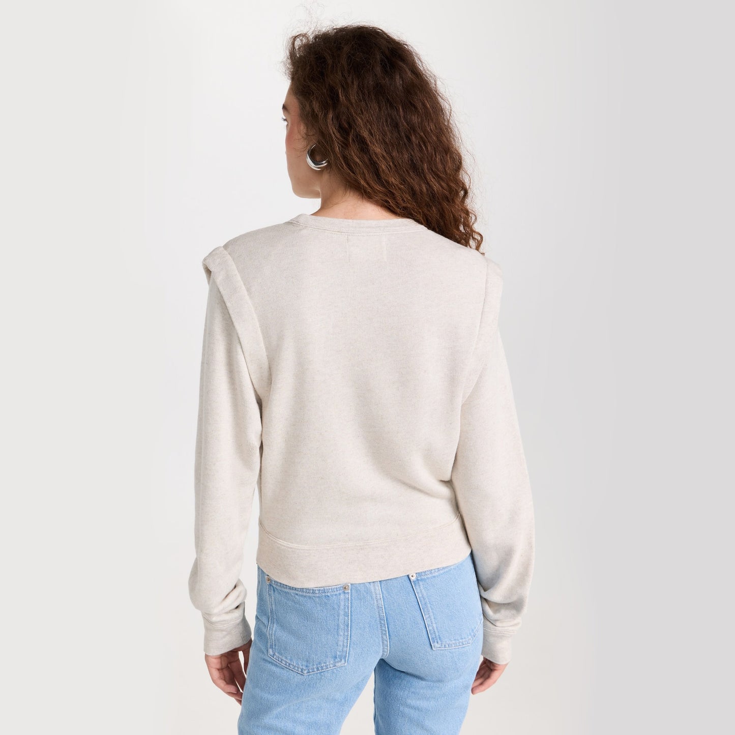 Isabel Marant Etoile "Masson" Sweatshirt in Ecru, Size 36 (Size Small)