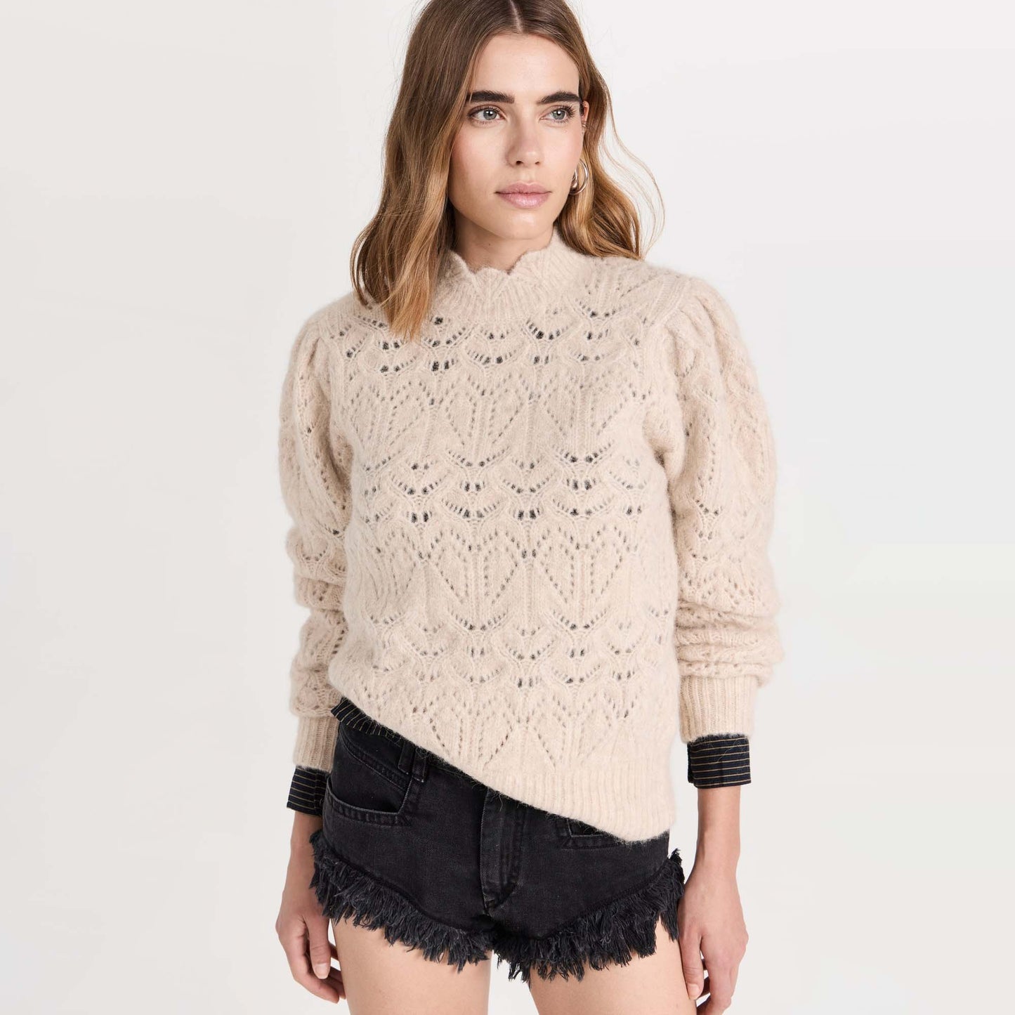 Isabel Marant Etoile "Galini" Sweater in Light Beige, size 36