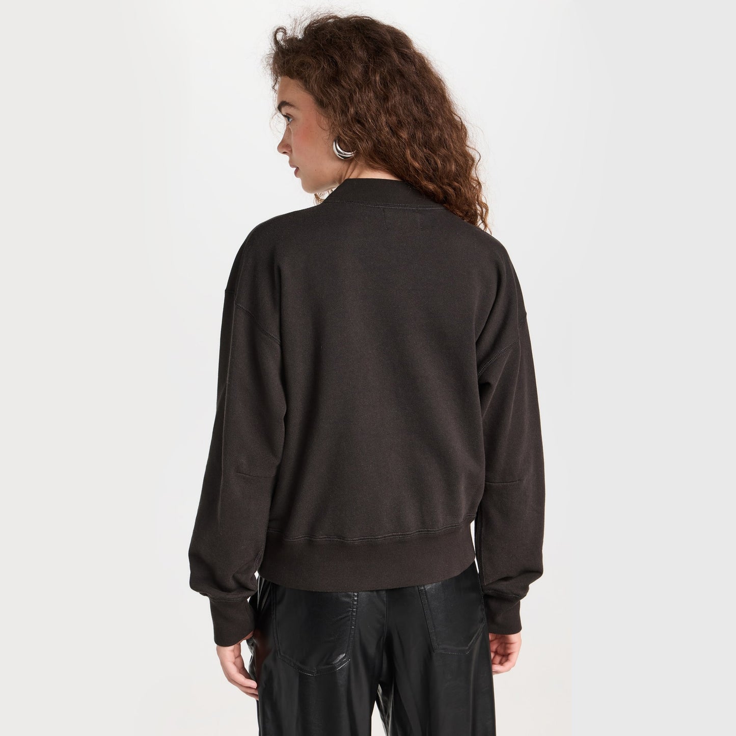 Isabel Marant Etoile "Moby" Sweatshirt in "Faded Black" (it's Brown), size 32 (fits like XS/S)