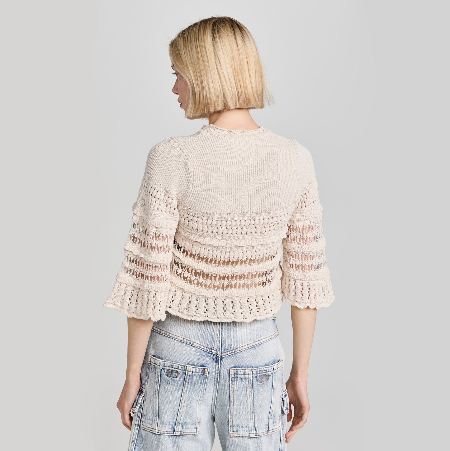 Isabel Marant Etoile "Frizy" Crochet Crop Top, size 38 (size small)