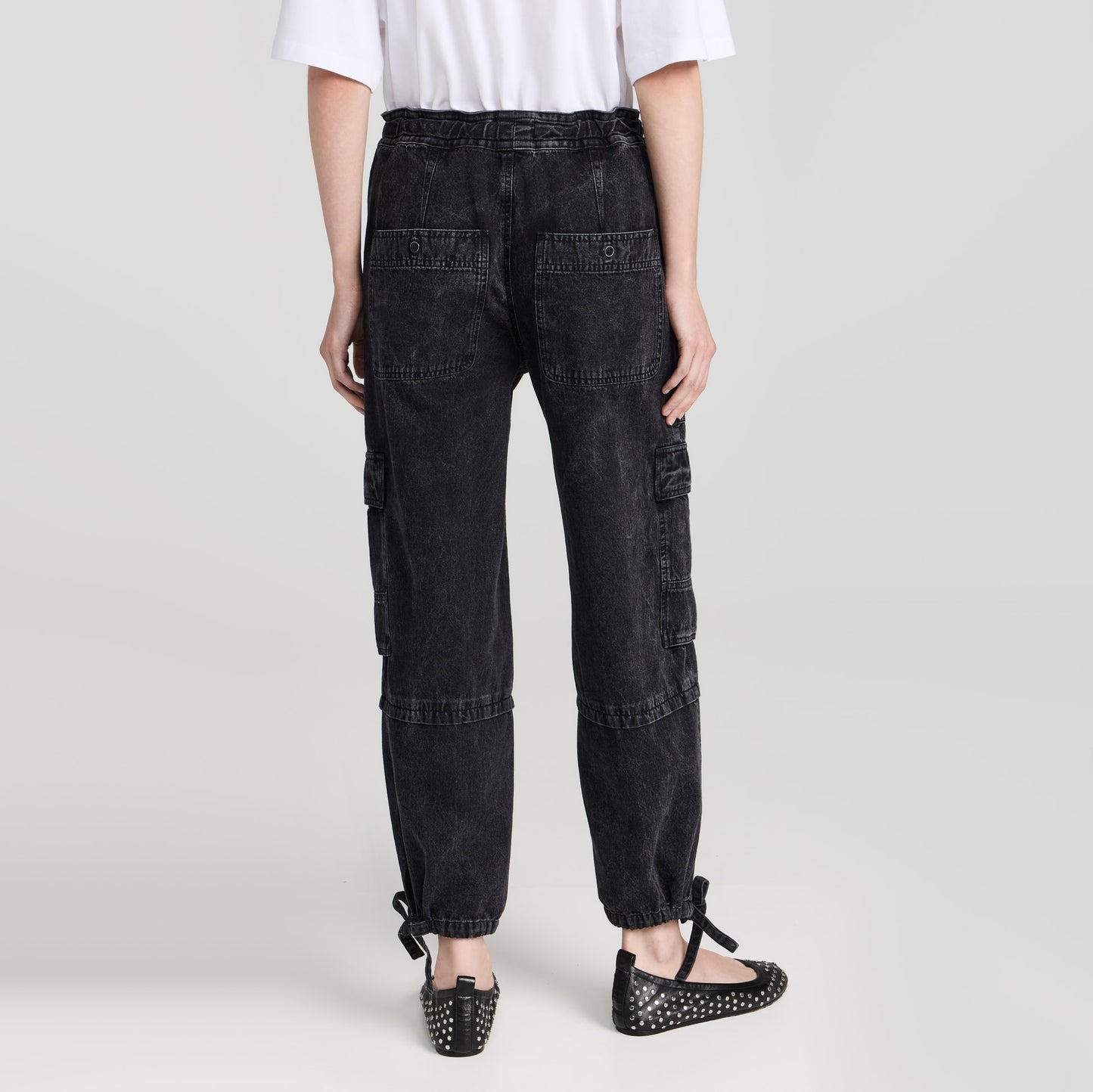 Isabel Marant Etoile "Ivy" Cargo Jean in Black, size 34 (fits size 2/4)