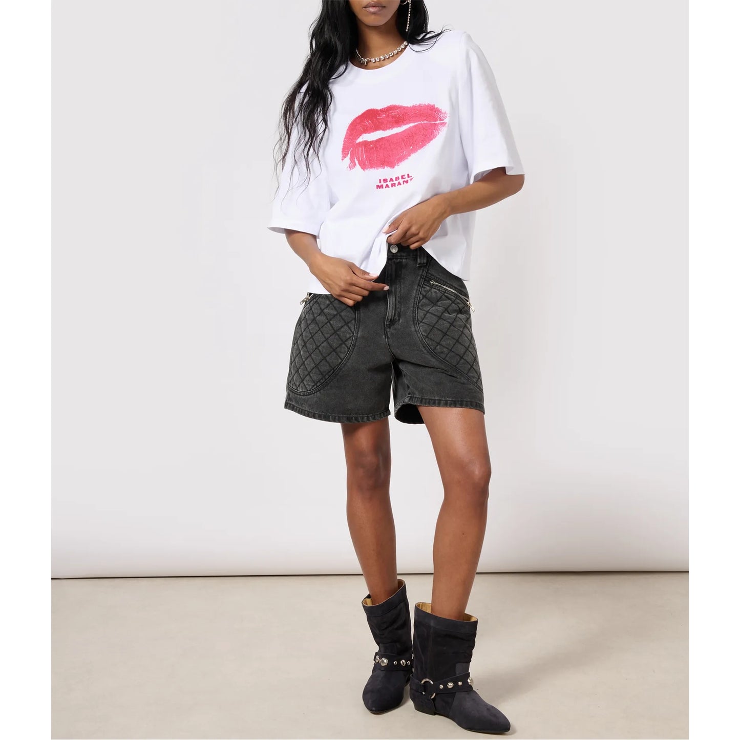 Isabel Marant "Ben" Tee Shirt in White, size Small