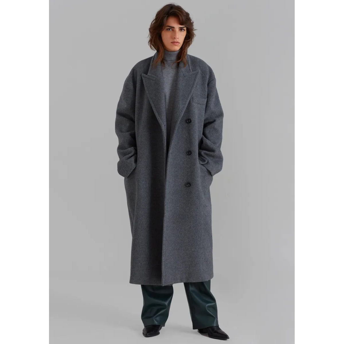 The Frankie Shop "Anya" Coat in Black, size XS/S (fits like Medium)
