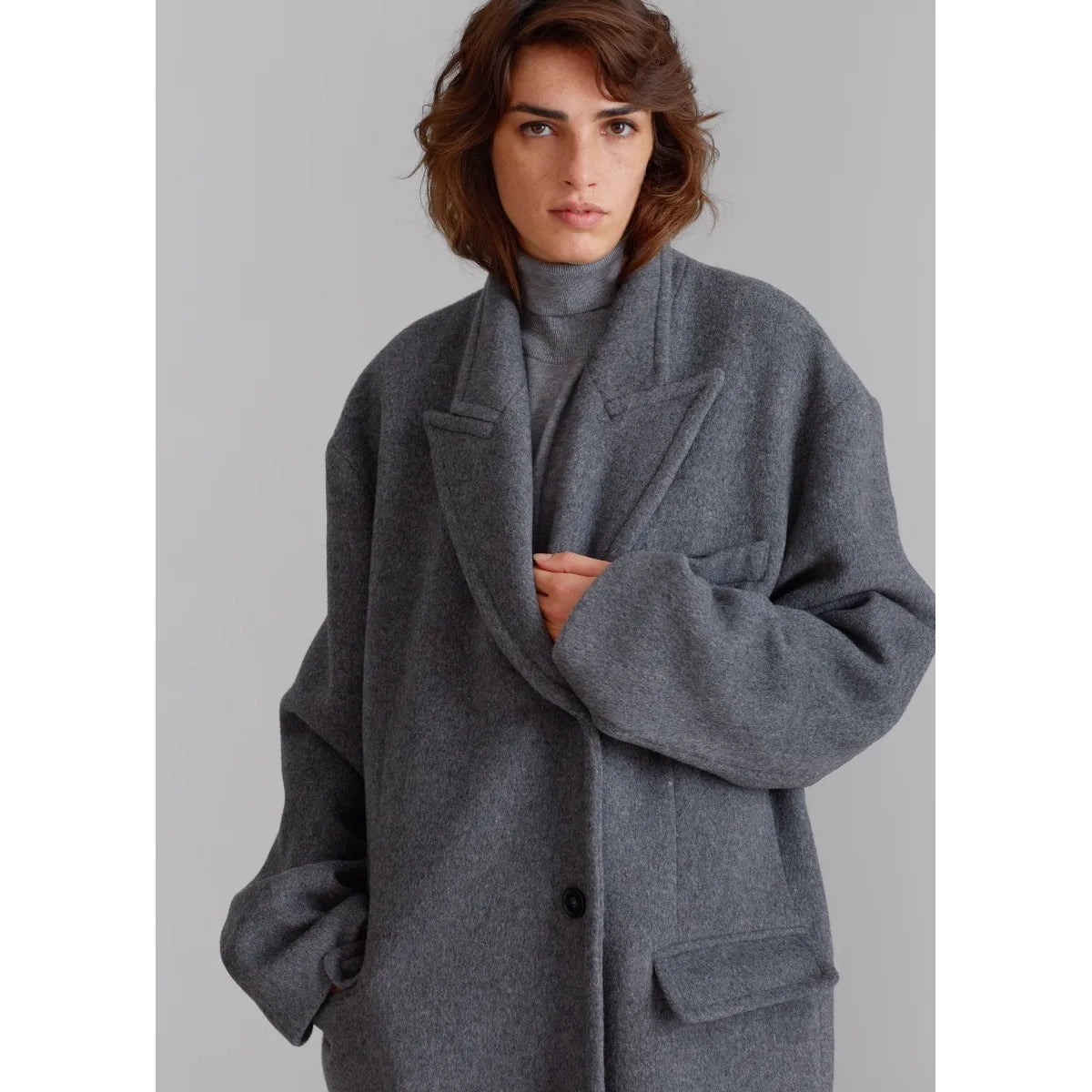 The Frankie Shop "Anya" Coat in Black, size XS/S (fits like Medium)