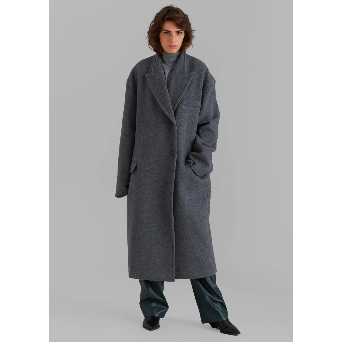 The Frankie Shop "Anya" Coat in Black, size XS/S (fits like Medium)