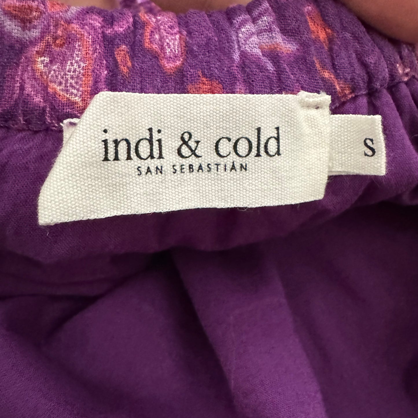 Indi & Cold "Hugo" Organic Cotton Tank Maxi in Purple, size Small
