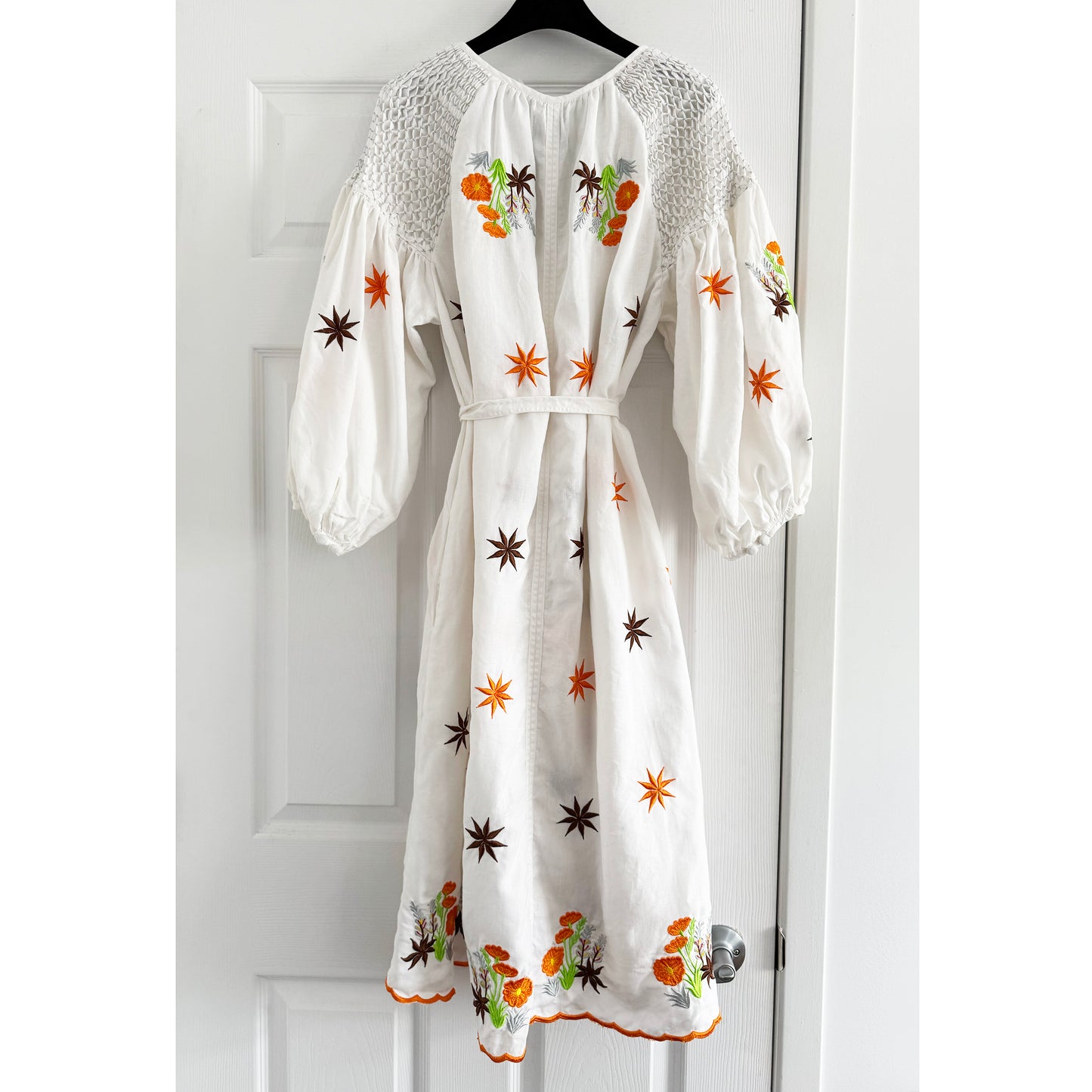 Innika Choo Embroidered Linen Dress, one size only